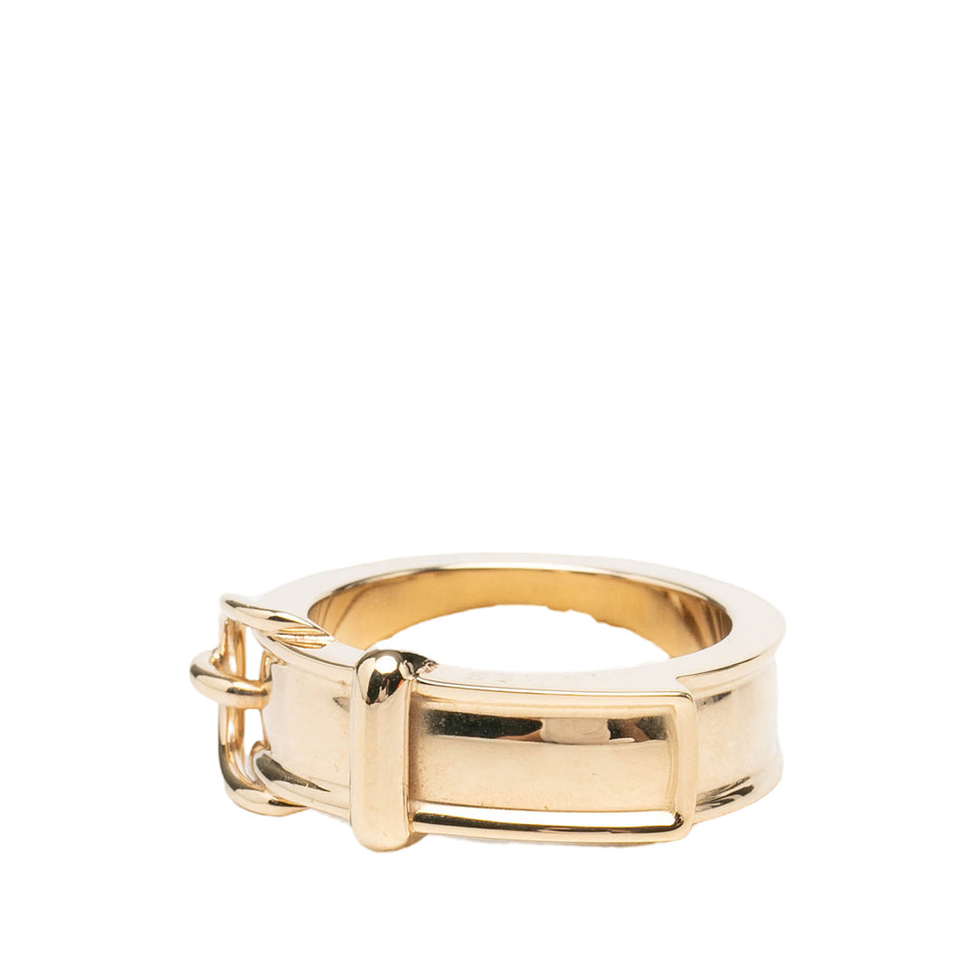 Hermès Carré Buckle Bijouterie Fantaisie Bague de Doré – vue 2 – GABY PARIS