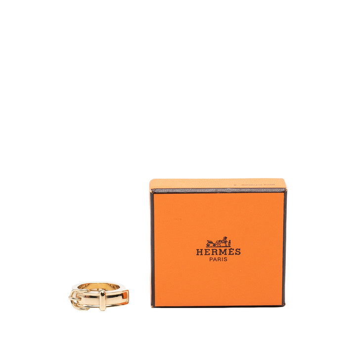 Hermès Carré Buckle Bijouterie Fantaisie Bague de Doré – vue 6 – GABY PARIS