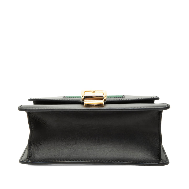 Gucci Mini Cuir Web Sylvie Chain Sac porté croisé