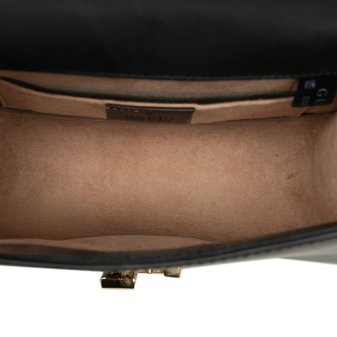 Gucci Mini Cuir Web Sylvie Chain Sac porté croisé