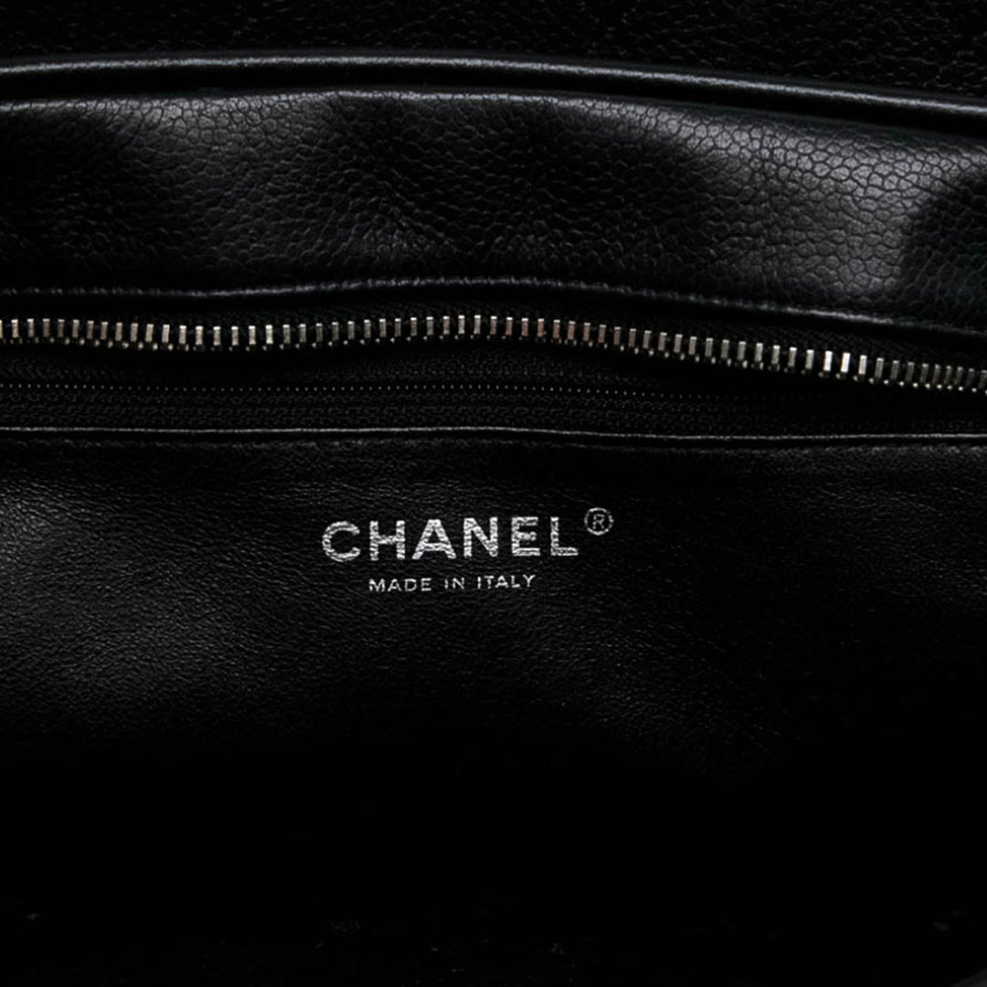 Chanel CC Matelassé Chaîne Sac bowling Moyen Cuir caviar Noir – vue 5 – GABY PARIS