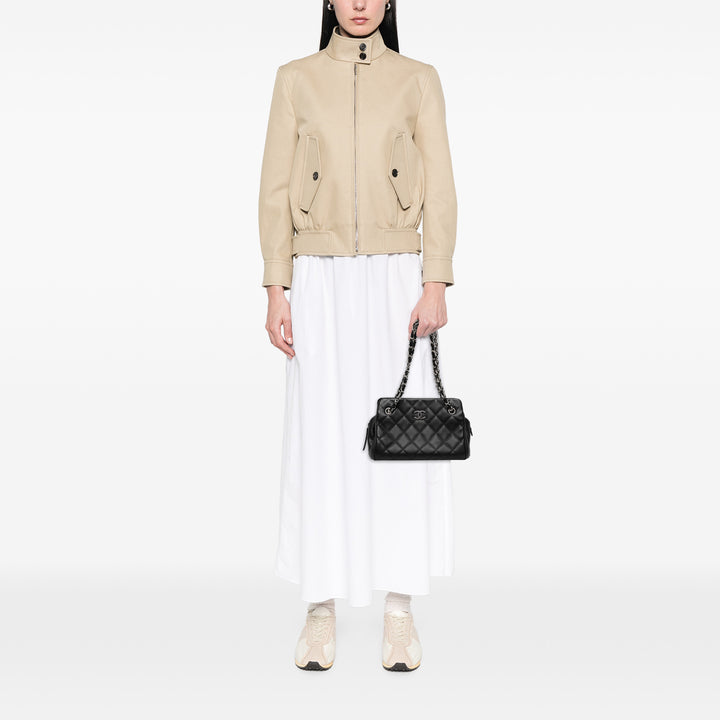 Chanel CC Matelassé Chaîne Sac bowling Moyen Cuir caviar Noir – vue 6 – GABY PARIS