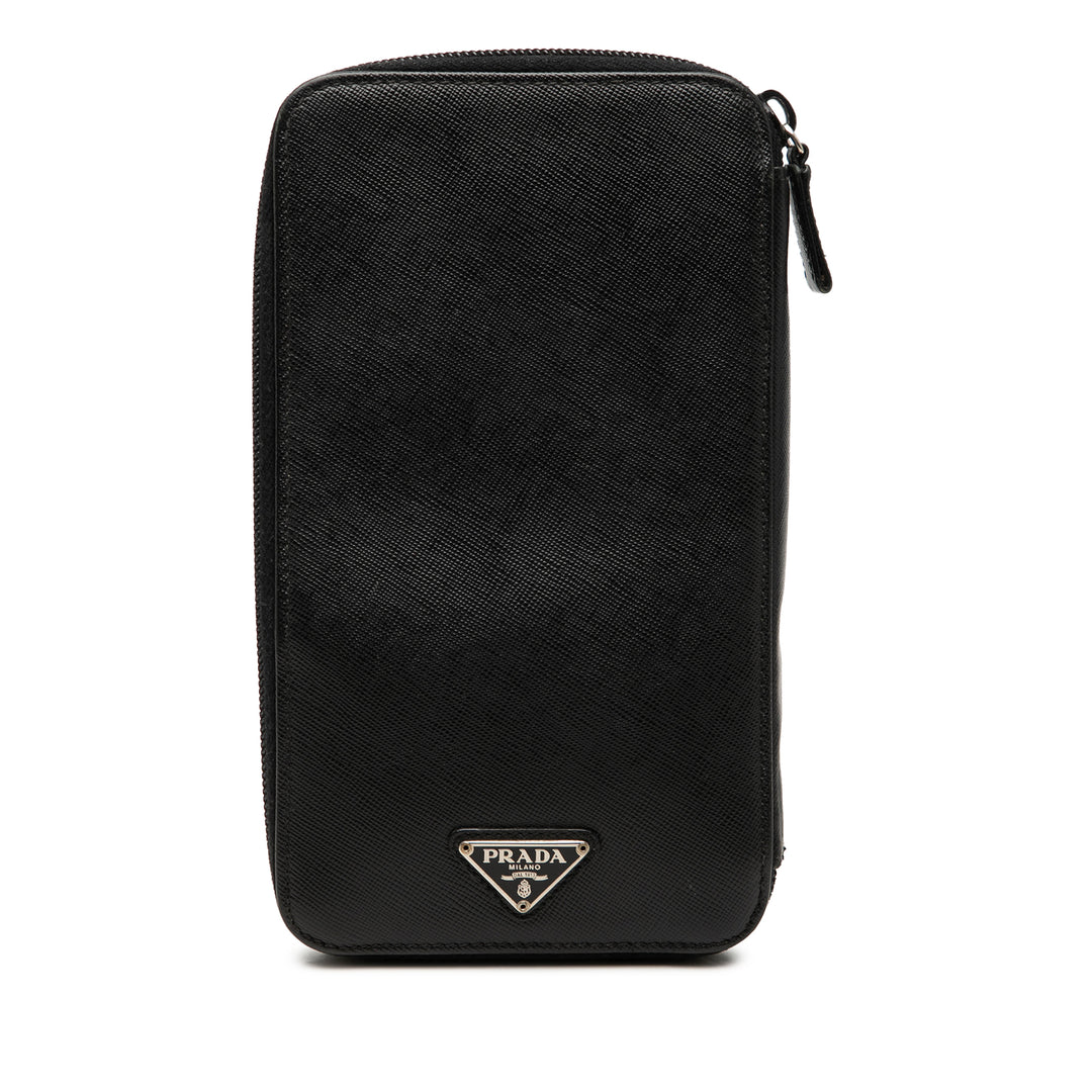 Prada Saffiano Zip Around Portefeuille
