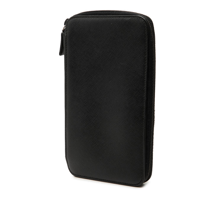 Prada Saffiano Zip Around Portefeuille