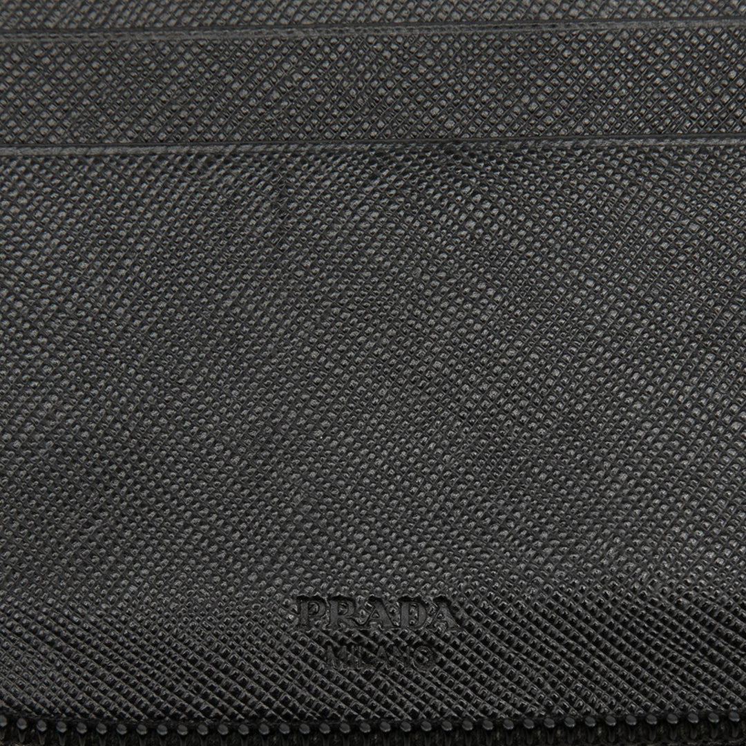 Prada Saffiano Zip Around Portefeuille