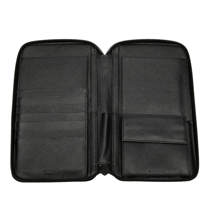 Prada Saffiano Zip Around Portefeuille
