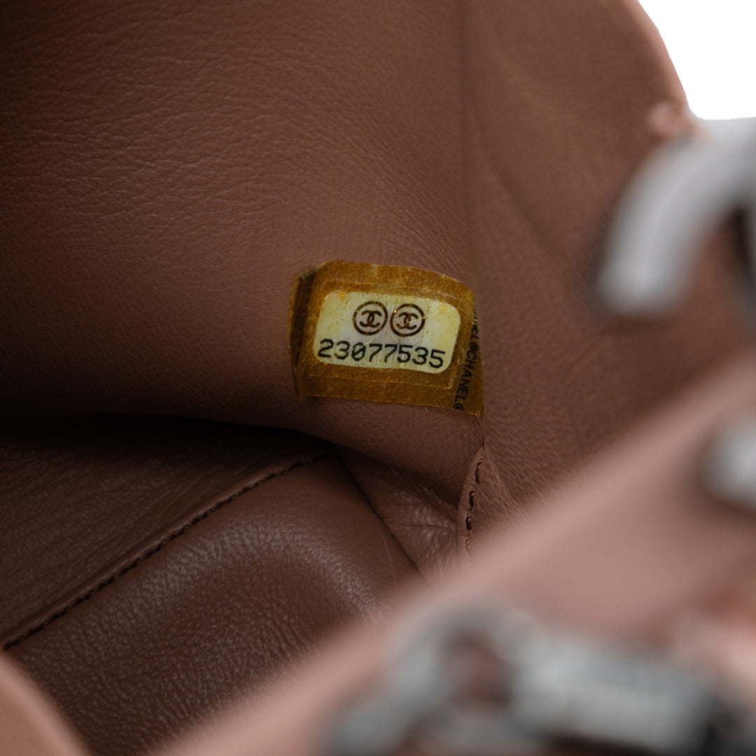 Chanel CC Tweed Chain Vertical Boîte Sac porté croisé