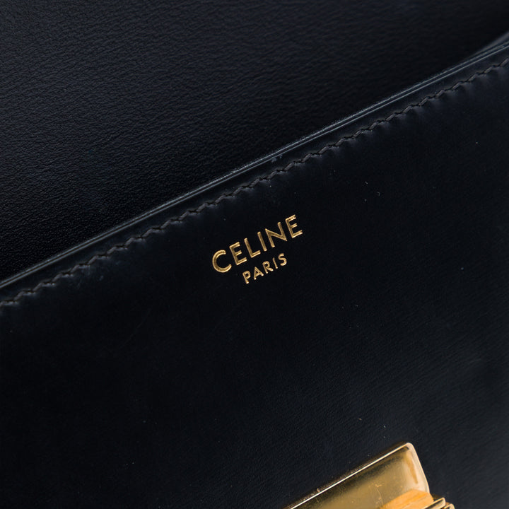 Celine brillant Cuir de veau Triomphe Claude Sac bandoulière