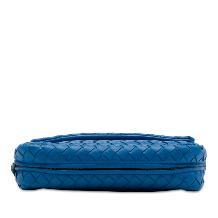 Bottega Veneta Sac bandoulière Intrecciato Expandable Chaîne à rabat nappa Mini Bleu – vue 3 – GABY PARIS