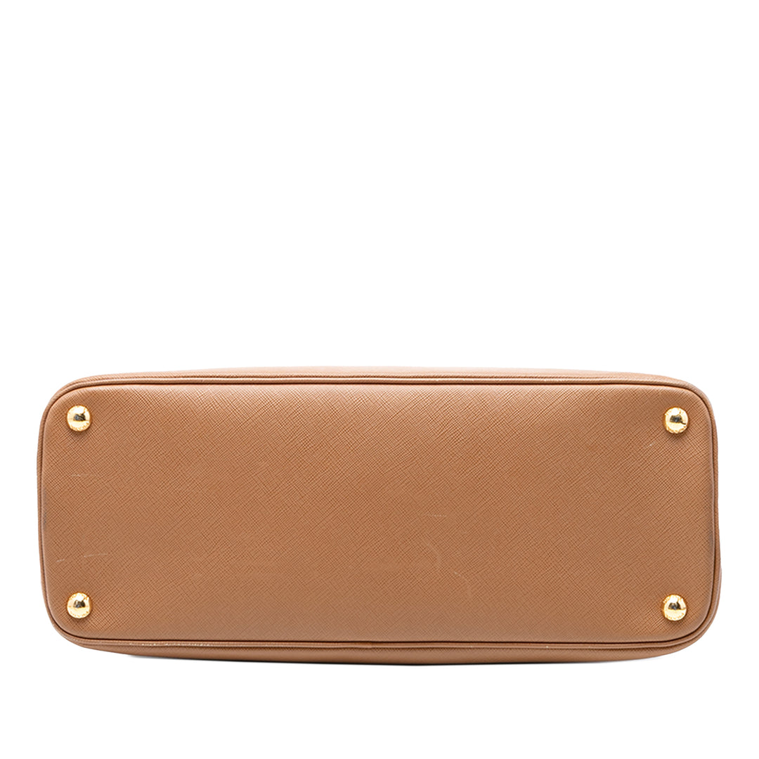 Prada Bicolore Lux Promenade Sac Moyen Cuir Saffiano