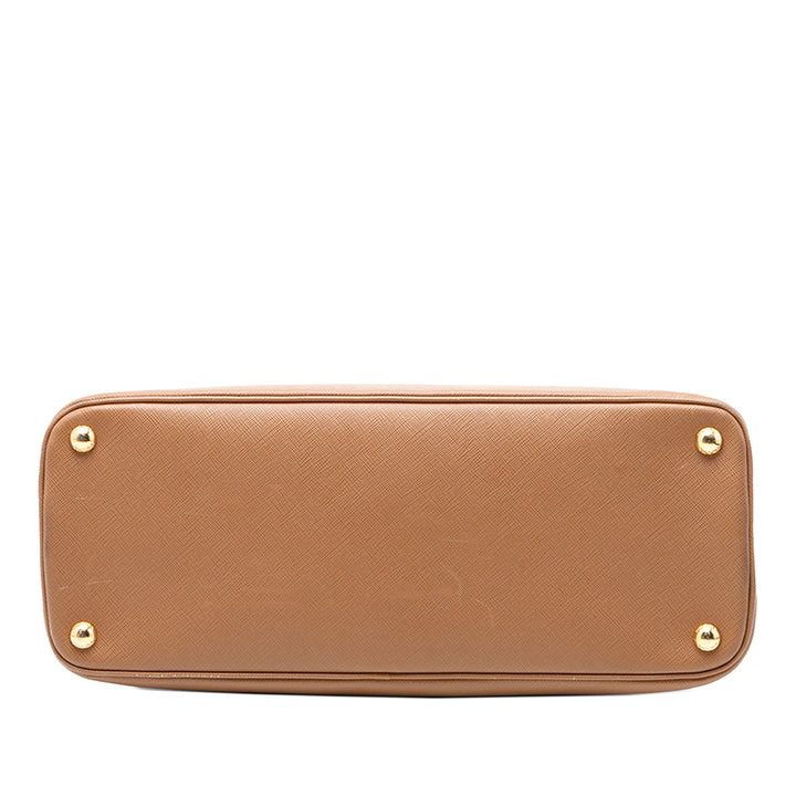 Prada Bicolore Lux Promenade Sac Moyen Cuir Saffiano