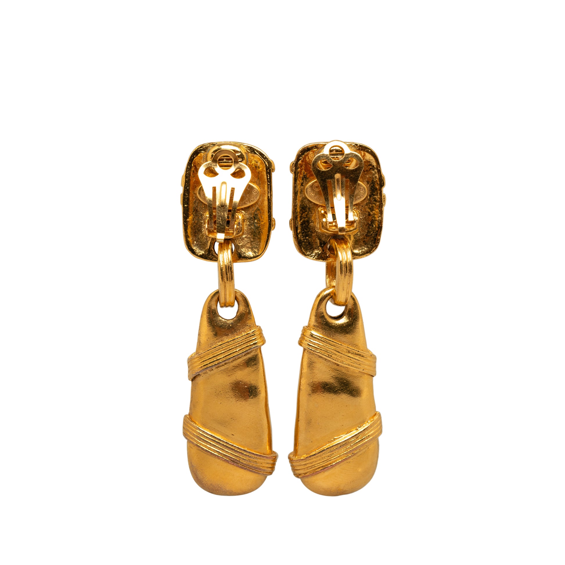 CC Drop Earrings Gold - Gaby Paris