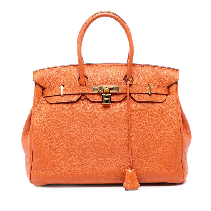 Hermès Togo Birkin Retourne 35 Orange – GABY PARIS Authentique
