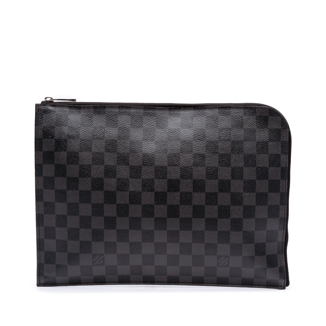 Damier Graphite Pochette Jour GM Black - Gaby Paris