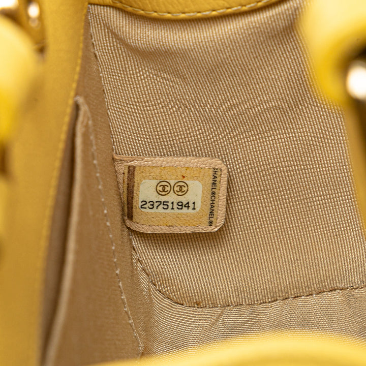 Chanel Label Click Cabas Mini Cuir de veau