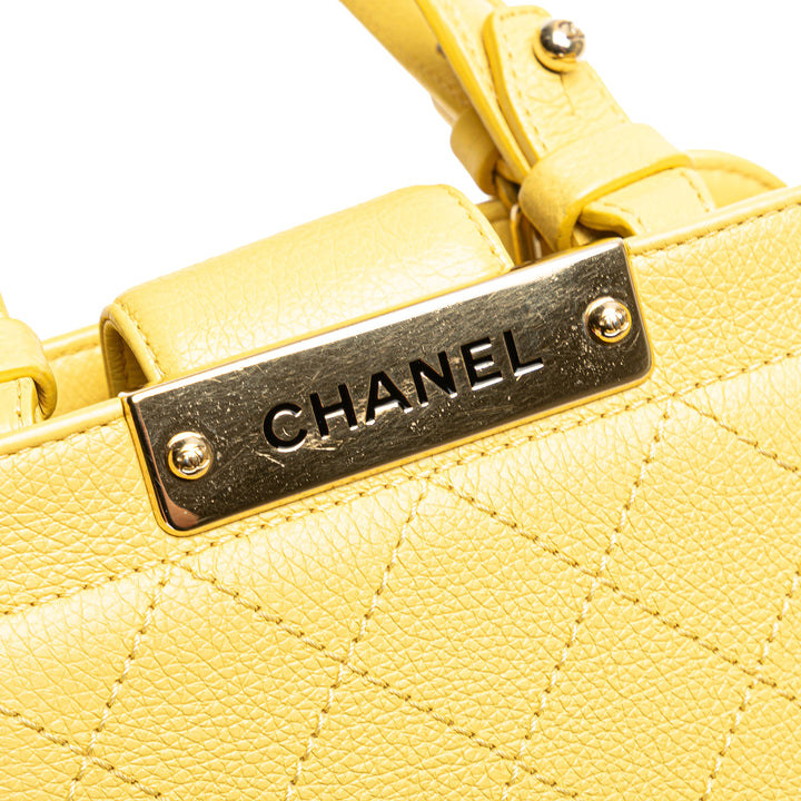 Chanel Label Click Cabas Mini Cuir de veau