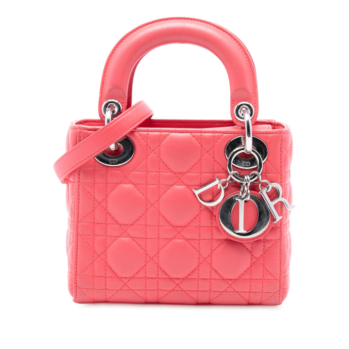 Dior Mini Cuir d’agneau Cannage Lady Dior