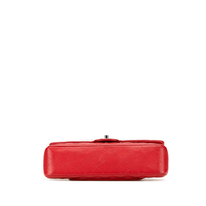 Medium Classic Caviar Double Flap Red - Gaby Paris