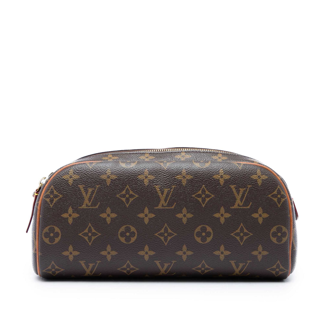 Dopp Kit Toilet Pochette Monogram Marron