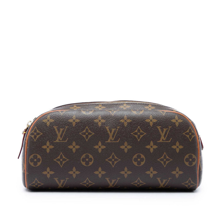 Dopp Kit Toilet Pochette Monogram Marron
