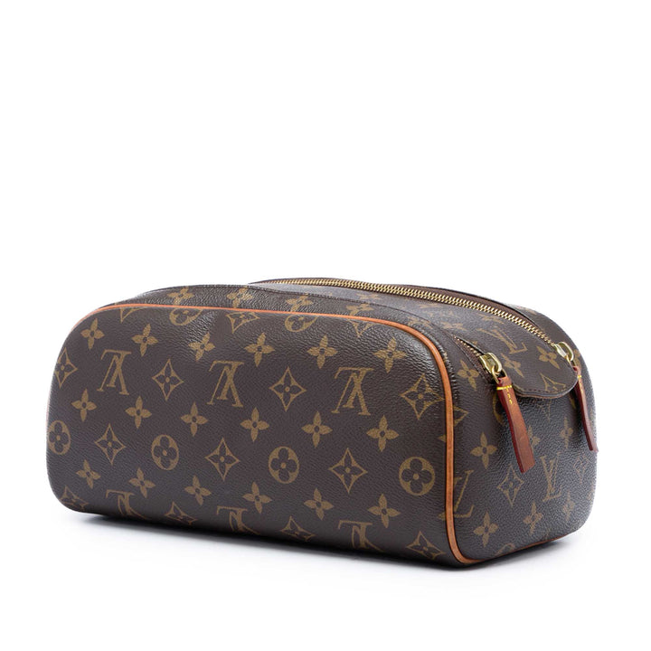 Dopp Kit Toilet Pochette Monogram Marron