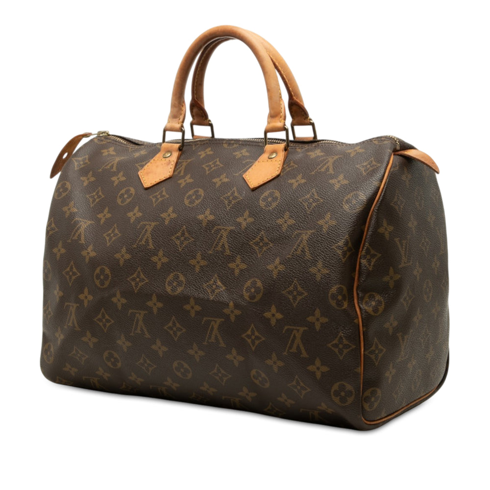 Louis Vuitton Speedy 35 Monogram Marron – vue 2 – GABY PARIS