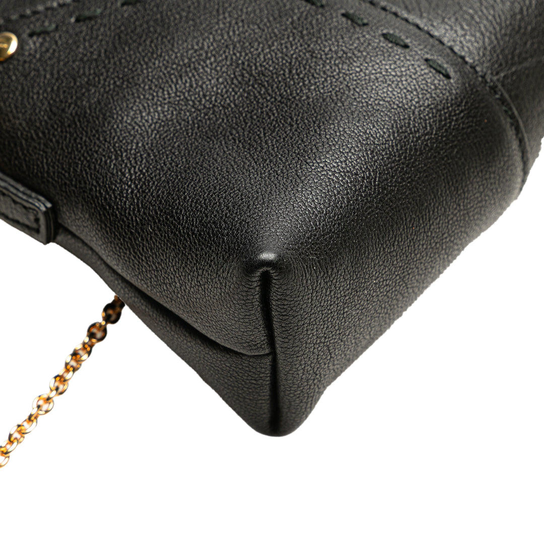 Saint Laurent Mini Cuir Muse Chain Bag Noir
