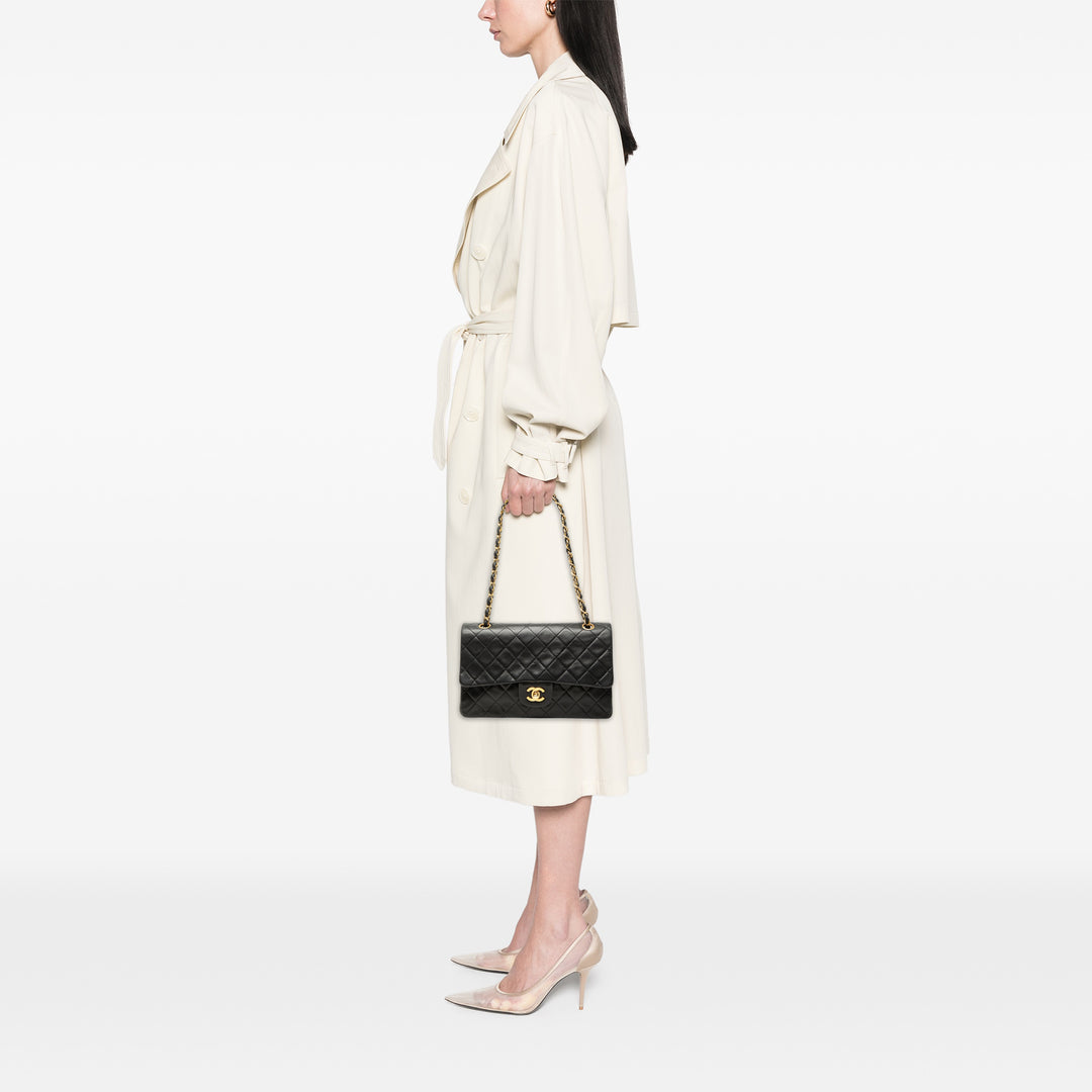 Chanel Medium Classic Cuir d’agneau Double rabat