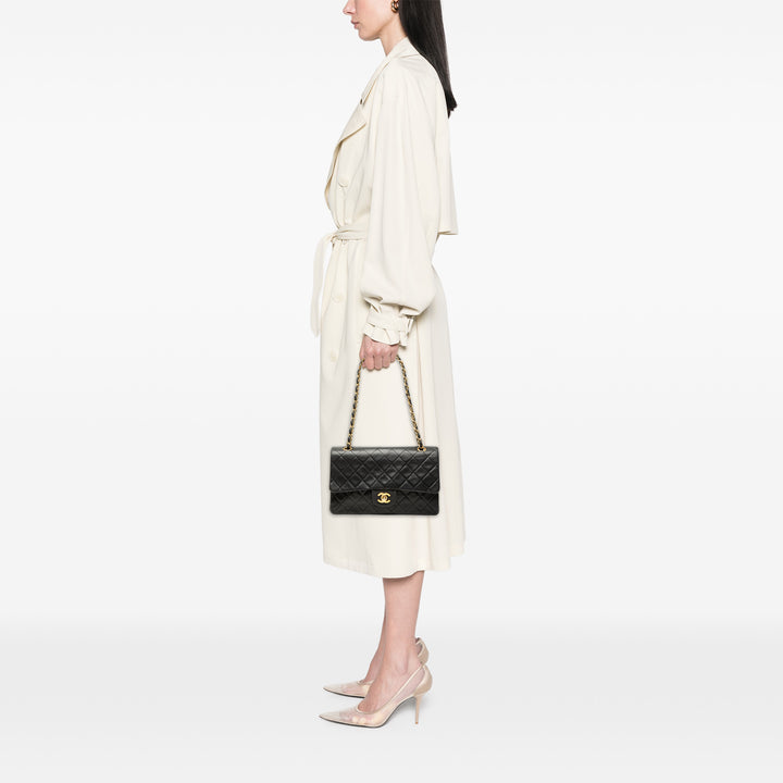 Chanel Medium Classic Cuir d’agneau Double rabat
