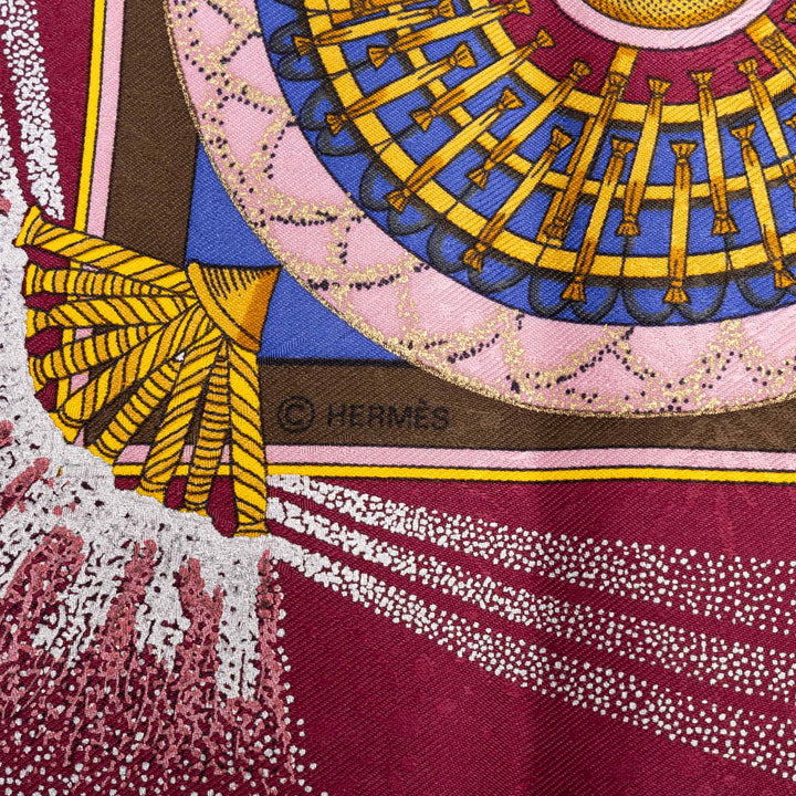 Hermès Carré Feus d Artifice 90 Bleu – vue 6 – GABY PARIS