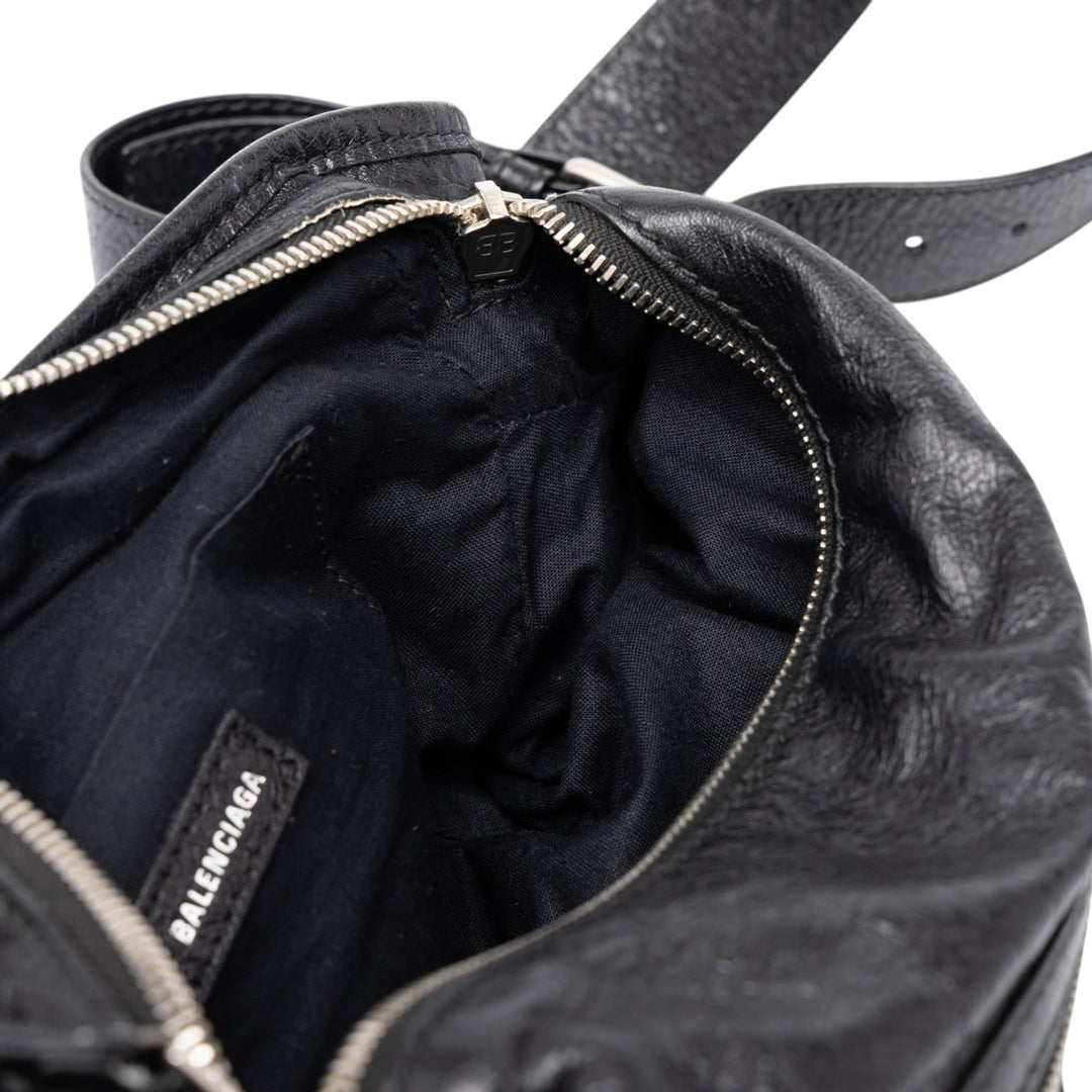 Balenciaga Ceinture Motocross Classic Neo Lift Cuir d'agneau Noir – vue 6 – GABY PARIS