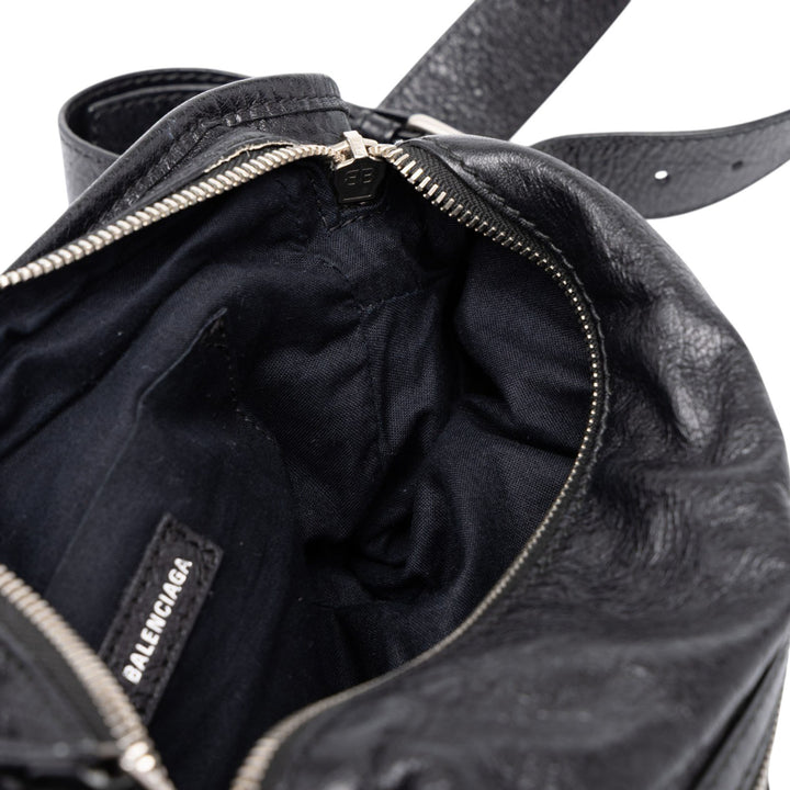 Balenciaga Ceinture Motocross Classic Neo Lift Cuir d'agneau Noir – vue 6 – GABY PARIS
