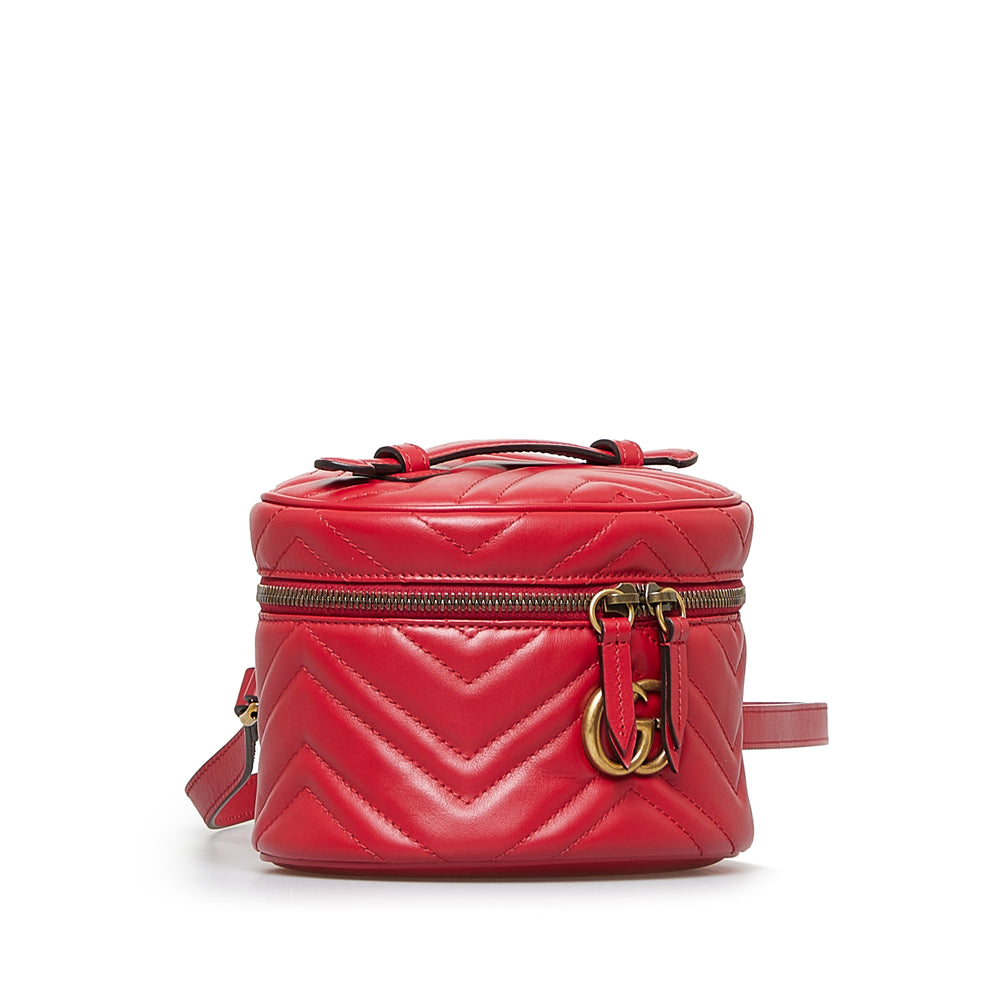 GG Marmont Round Backpack Red - Gaby Paris