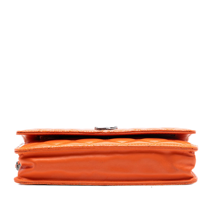 Chanel Paris Dallas CC Matelassé Cuir verni Cuir de chèvre Wallet on Chain