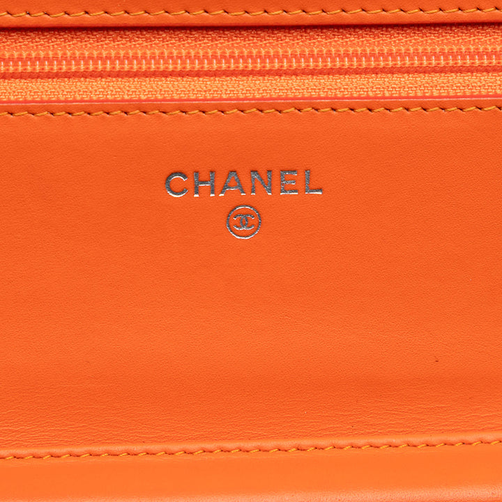 Chanel Paris Dallas CC Matelassé Cuir verni Cuir de chèvre Wallet on Chain