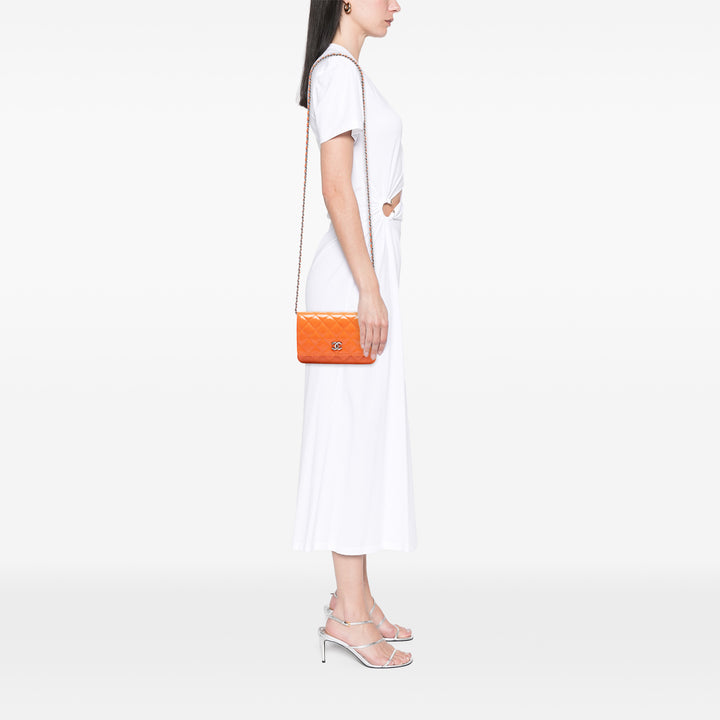 Chanel Paris Dallas CC Matelassé Cuir verni Cuir de chèvre Wallet on Chain