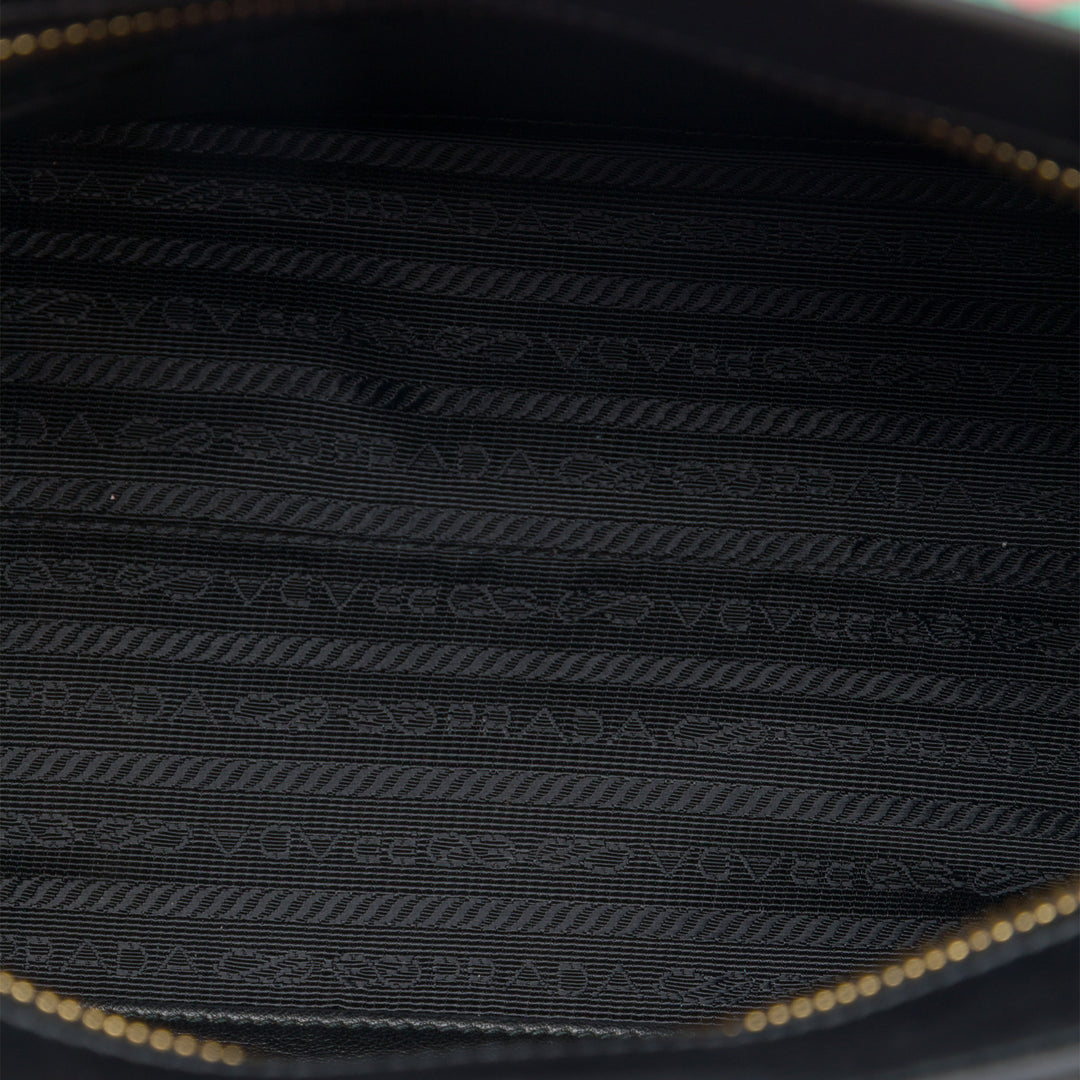 Prada à finitions City Veau Greca Esplanade Sac Petit Saffiano Noir – vue 4 – GABY PARIS