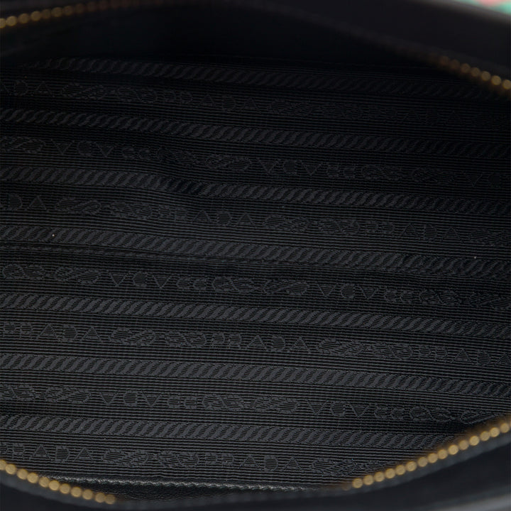 Prada à finitions City Veau Greca Esplanade Sac Petit Saffiano Noir – vue 4 – GABY PARIS