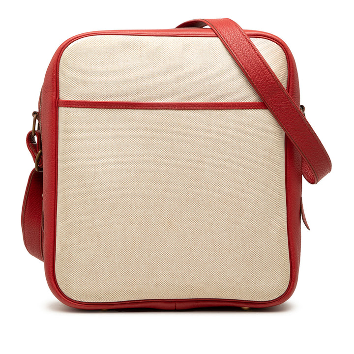 Hermès Toile et Clemence Victoria Messenger Sac