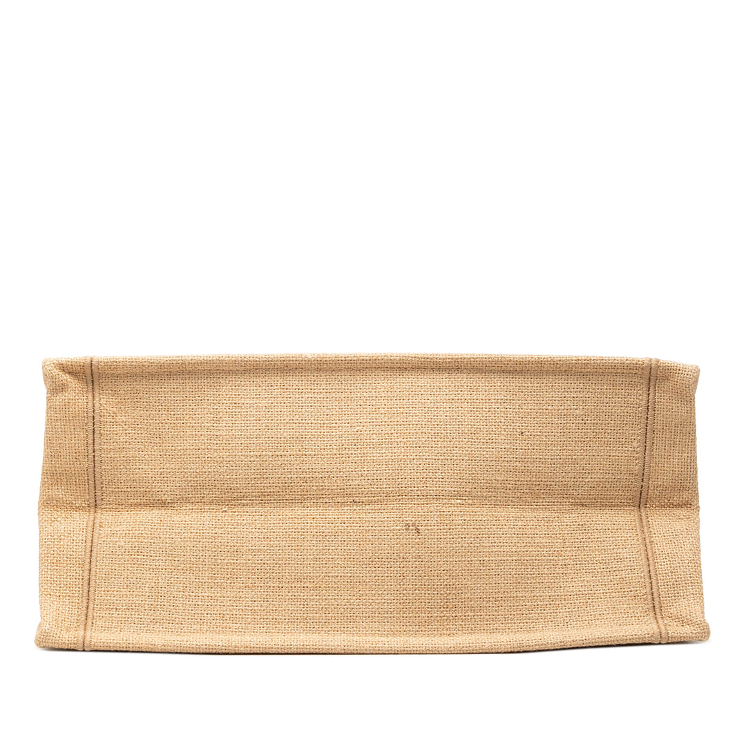 Dior Medium Jute brodé Book Cabas