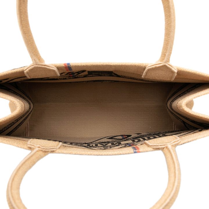 Dior Medium Jute brodé Book Cabas