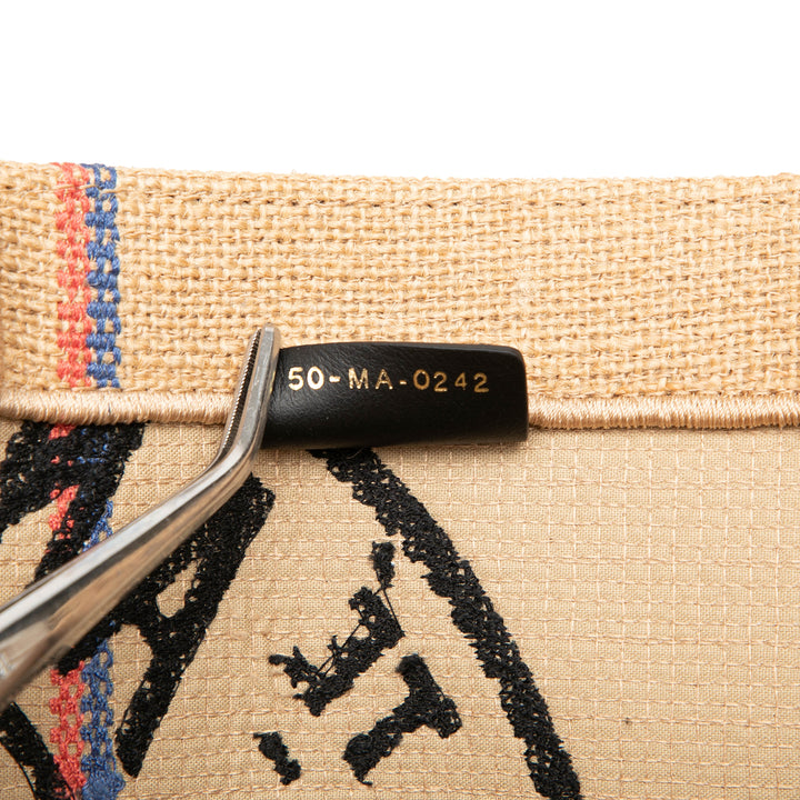 Dior Medium Jute brodé Book Cabas
