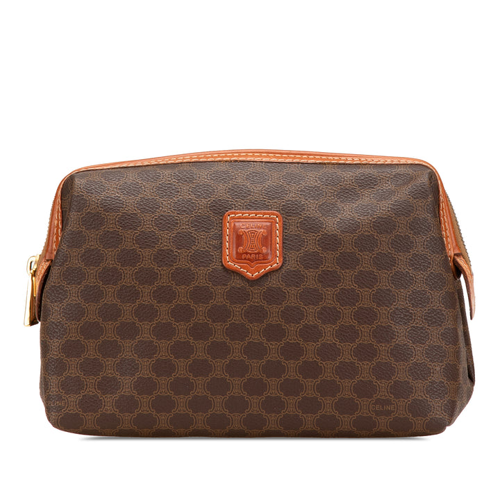 Macadam Coated Canvas Pouch Brown - Gaby Paris