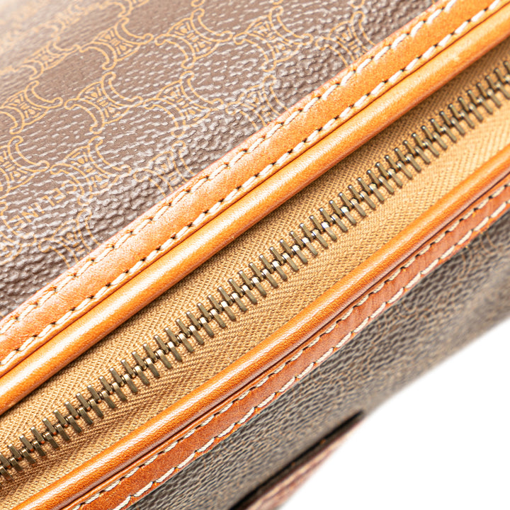 Macadam Coated Canvas Pouch Brown - Gaby Paris