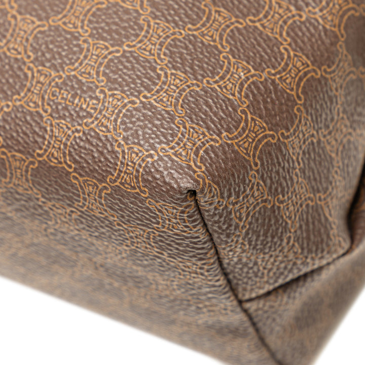 Macadam Coated Canvas Pouch Brown - Gaby Paris