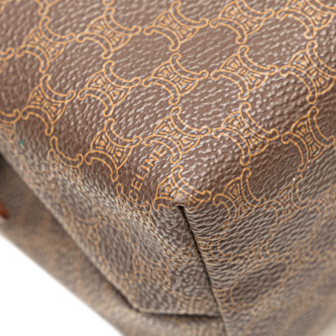 Macadam Coated Canvas Pouch Brown - Gaby Paris