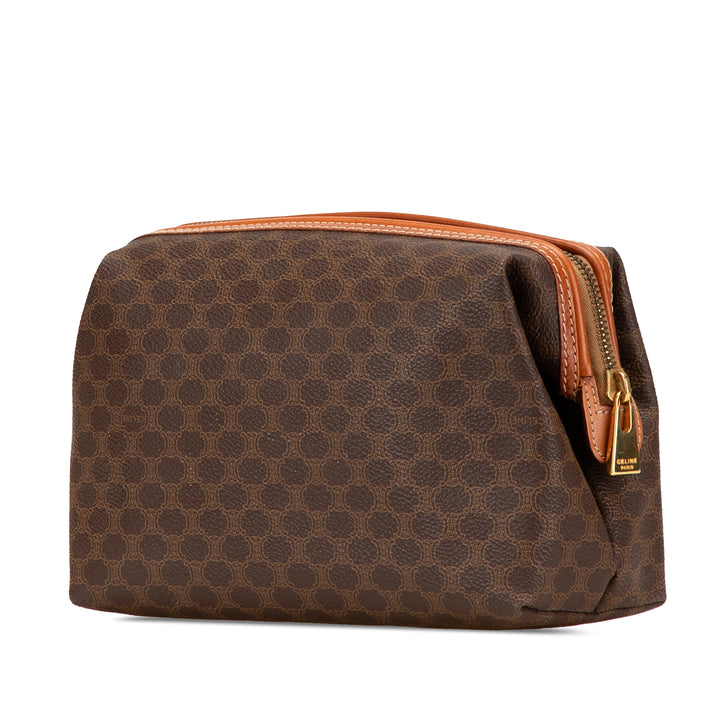 Macadam Coated Canvas Pouch Brown - Gaby Paris