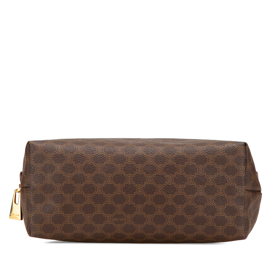 Macadam Coated Canvas Pouch Brown - Gaby Paris