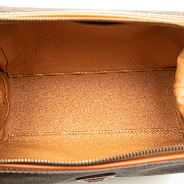 Macadam Coated Canvas Pouch Brown - Gaby Paris