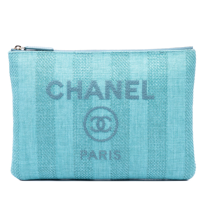 Chanel Medium Tweed Deauville O Étui Pochette
